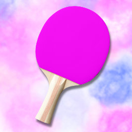 Raquete De Ping Pong Cor Sólida Fuchsia | Elegante Clássico