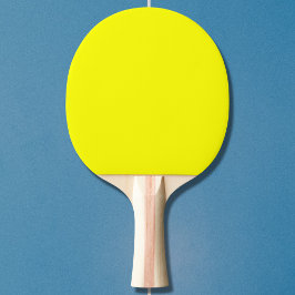 Raquete De Ping Pong Cor Sólida Neon Amarelo