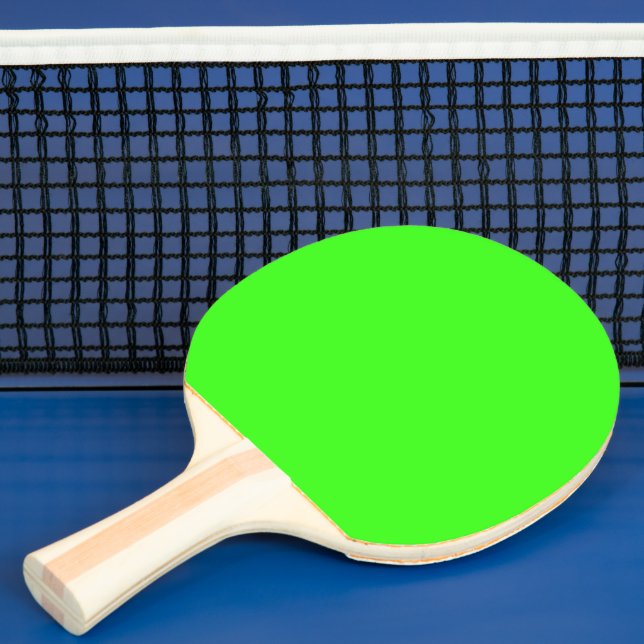 Raquete De Ping Pong Cor Sólida Neon Verde | Clássico (Insitu)