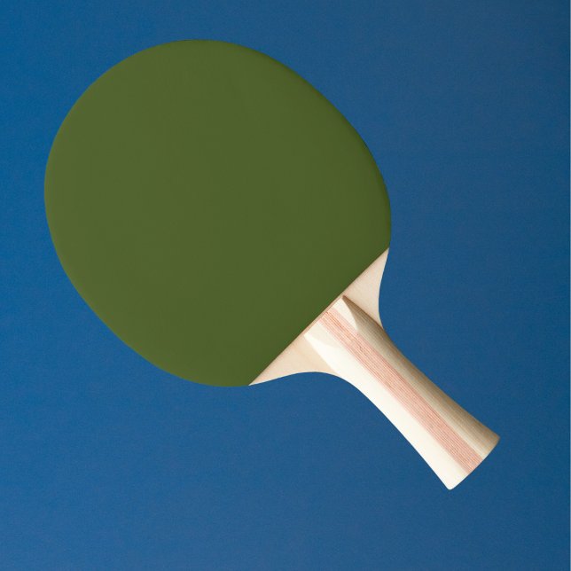 Raquete De Ping Pong Cor Sólida Verde do Moss Negro (Criador carregado)