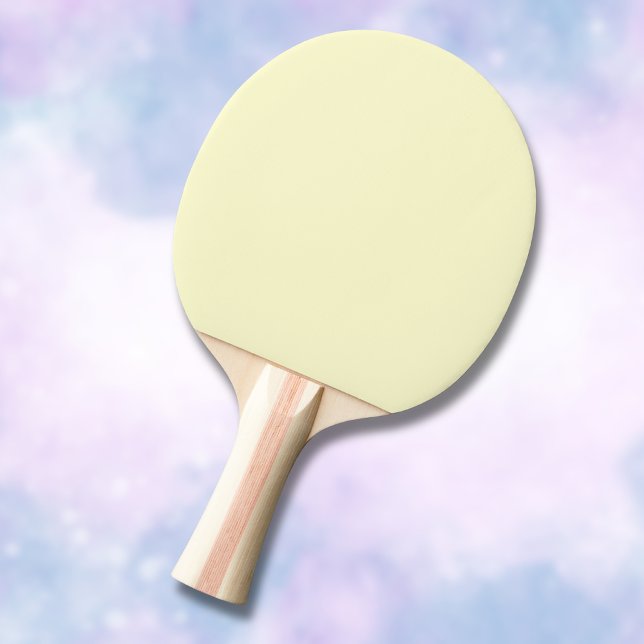 Raquete De Ping Pong Cor Sólido Amarelo-Manteiga | Elegante Clássico (Criador carregado)