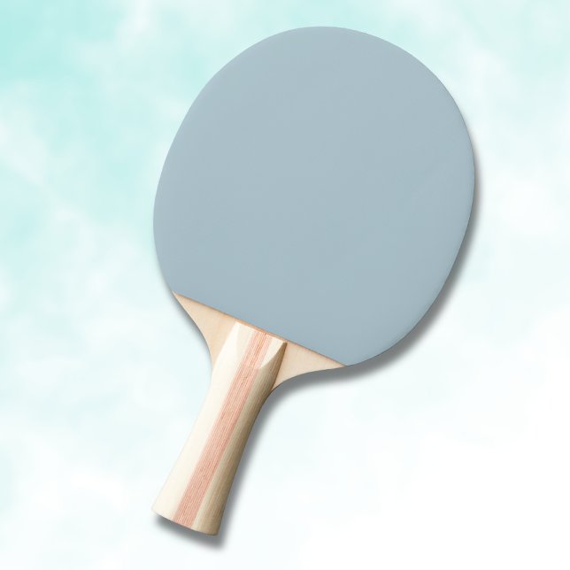 Raquete De Ping Pong Cor Sólido Azul Pastel | Clássico | Elegante (Criador carregado)