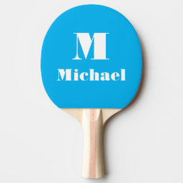 Raquete De Ping Pong Cor Sólido Inicial do Nome Personalizado