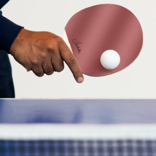 Raquete De Ping Pong Cor Vermelha sólida do gradiente Moderno de Cor da