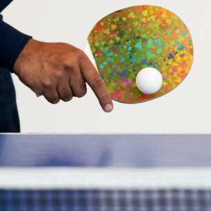 Raquete De Ping Pong Corações em queda laranja