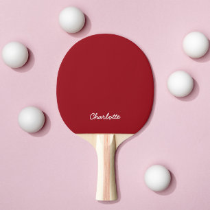 Raquete De Ping Pong Cores Totalmente Editáveis do Script de Nome Perso