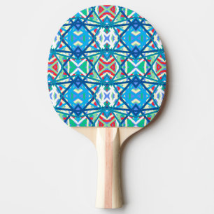 Raquete De Ping Pong Cornflower Balanced Harmony Colors Abstrato Linhas