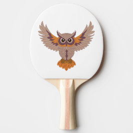 Raquete De Ping Pong Coruja Sábia