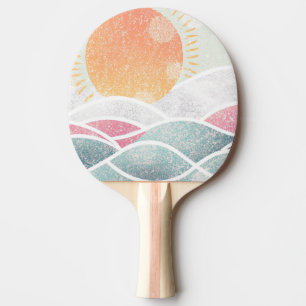 Raquete De Ping Pong Costeira/praia/ensolarado