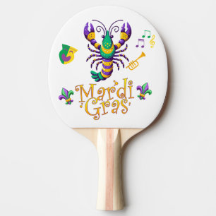 Raquete De Ping Pong Crayfish Fleur de lis Mardi Gras