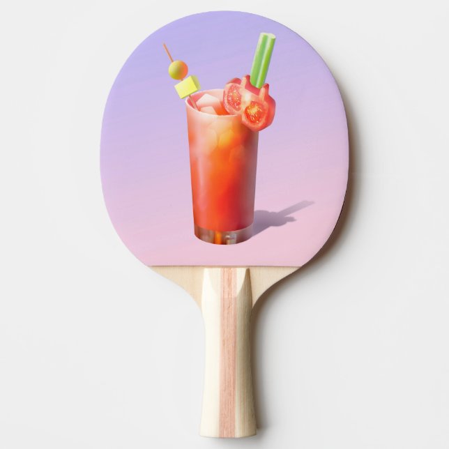 Raquete De Ping Pong Creative Bloody Mary Cocktail (Frente)
