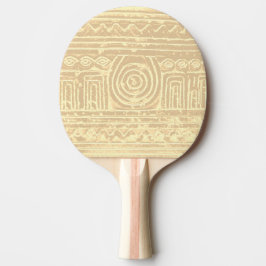 Raquete De Ping Pong Creme de Padrão Mesopotâmico Sumeriano Antigo