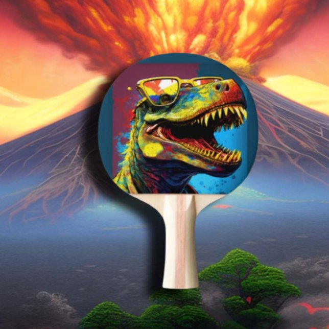 Raquete De Ping Pong Crianças do Mundo Moderno do Dinossaur T Rex (popular dinosaur gifts available on Zazzle)