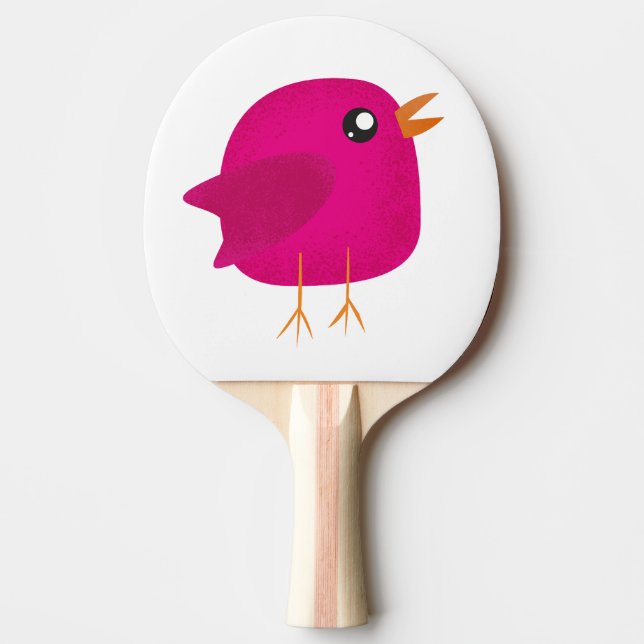Raquete De Ping Pong Crianças, passarinho fofo (Frente)