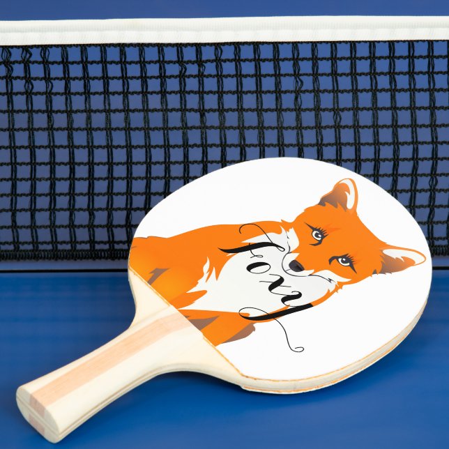 Raquete De Ping Pong Criaturas florestais personalizadas Fox (Insitu)