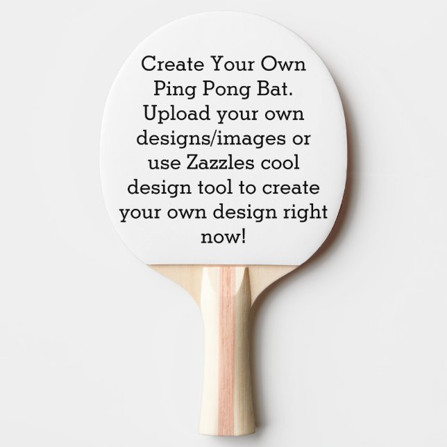 Raquete De Ping Pong Crie seu próprio personalizado (Frente)
