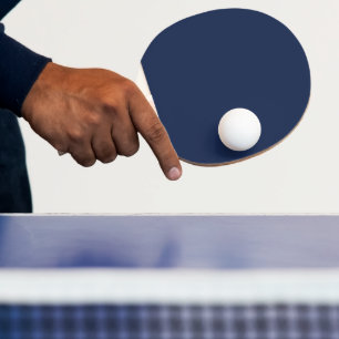 Raquete De Ping Pong Crie seu próprio personalizado azul cinza escuro