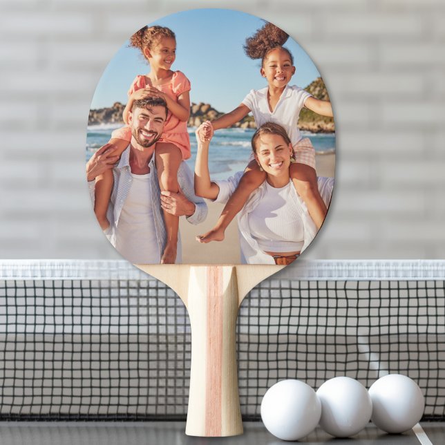 Raquete De Ping Pong Crie sua Própria Foto (Create your Own Photo Ping Pong Paddle)