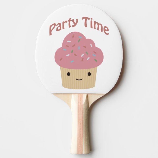 Raquete De Ping Pong Cupcake TIme de terceiros (Frente)