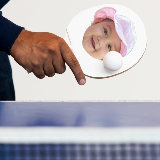 Raquete De Ping Pong Custom Baby Photo, Baby Photo Face (Insitu)