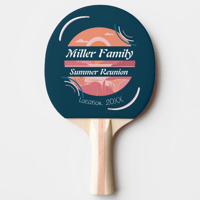 Raquete De Ping Pong Custom Family Reunion Lake (Frente)