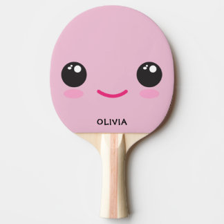 Raquete De Ping Pong Cute Happy Kawaii Face - Custom Ping Pong Paddle