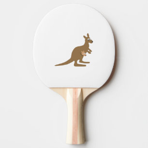 Raquete De Ping Pong Cute Kangaroo e Joey