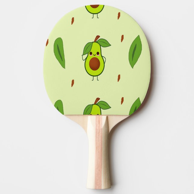 Raquete De Ping Pong Cute kawaii avocado (Frente)