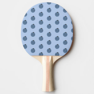 Raquete De Ping Pong Cute Kawaii Blueberry Patterno 