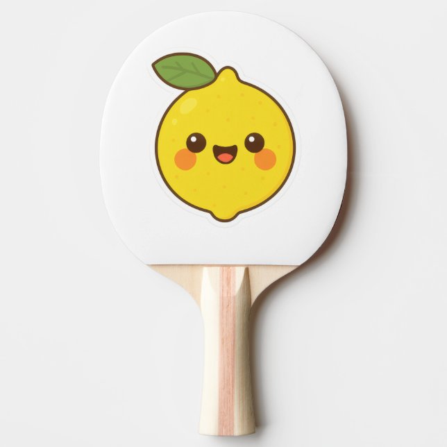 Raquete De Ping Pong Cute Kawaii Lemon (Frente)