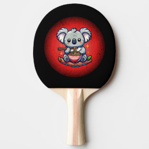 Raquete De Ping Pong Cute Koala comendo Ramen
