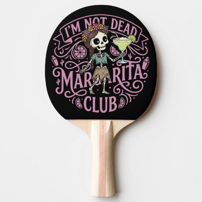 Raquete De Ping Pong Cute Margarita  Skelton (Frente)