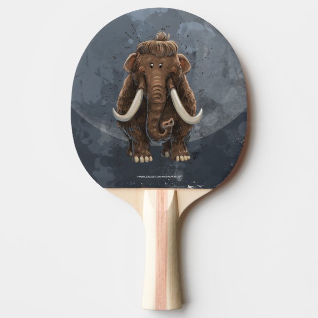 Raquete De Ping Pong Cute Mastodon (Frente)