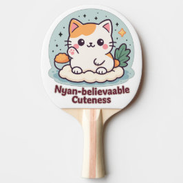 Raquete De Ping Pong Cutensidade Acreditável Nyan - Gato Kawaii Cute