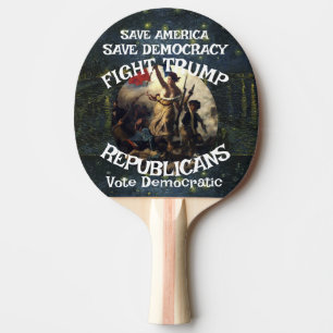 Raquete De Ping Pong Czar Rua Mentiroso Trump POTUS Patriótico Trem MAG