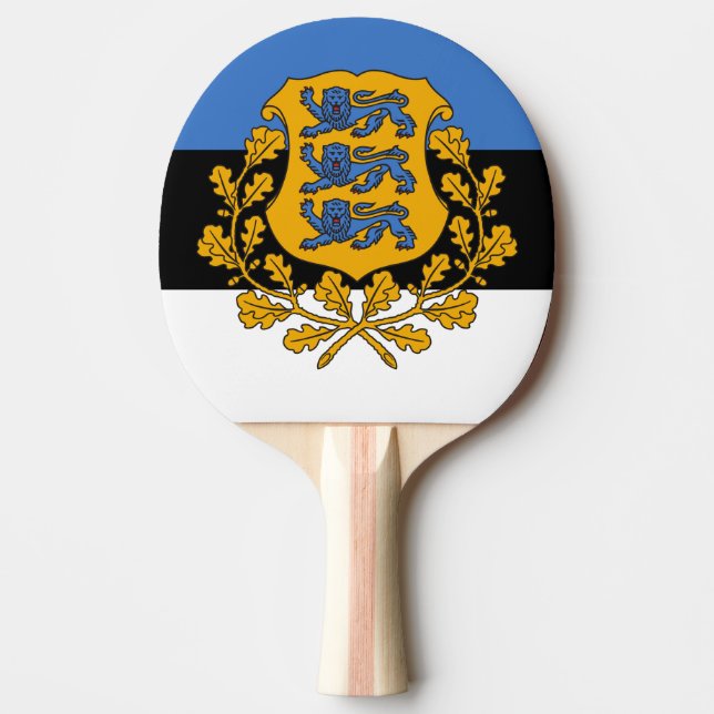 Raquete De Ping Pong Da República Da Estônia! (Frente)