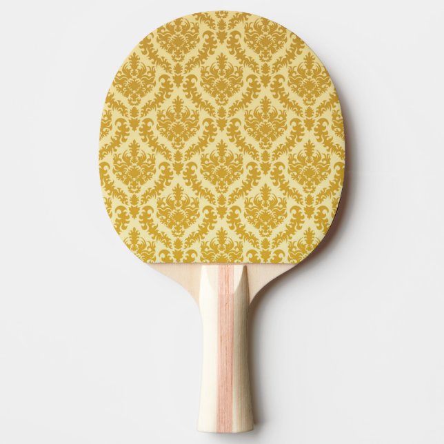 Raquete De Ping Pong Damasco Dourado (Frente)