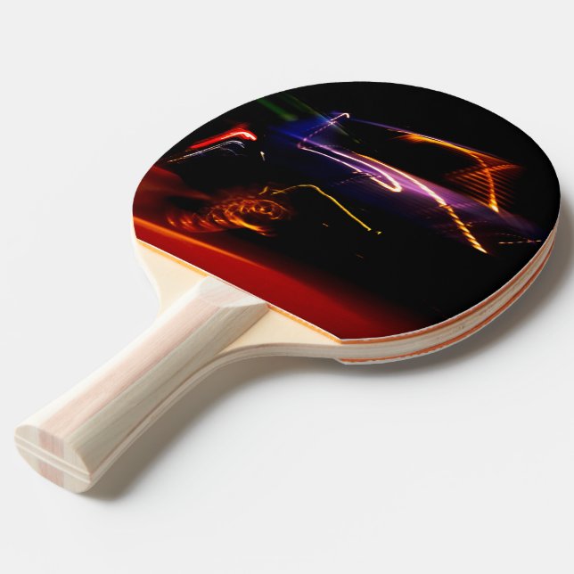 Raquete De Ping Pong dança do carro roxo (Frente inclinada)