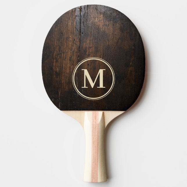 Raquete De Ping Pong Dark Chopping Block Stone Monogram (Frente)