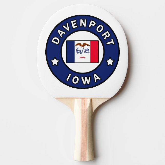 Raquete De Ping Pong Davenport Iowa (Frente)