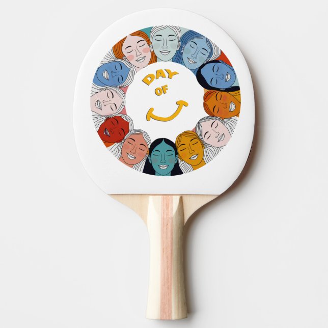 Raquete De Ping Pong Day of Happiness  (Frente)