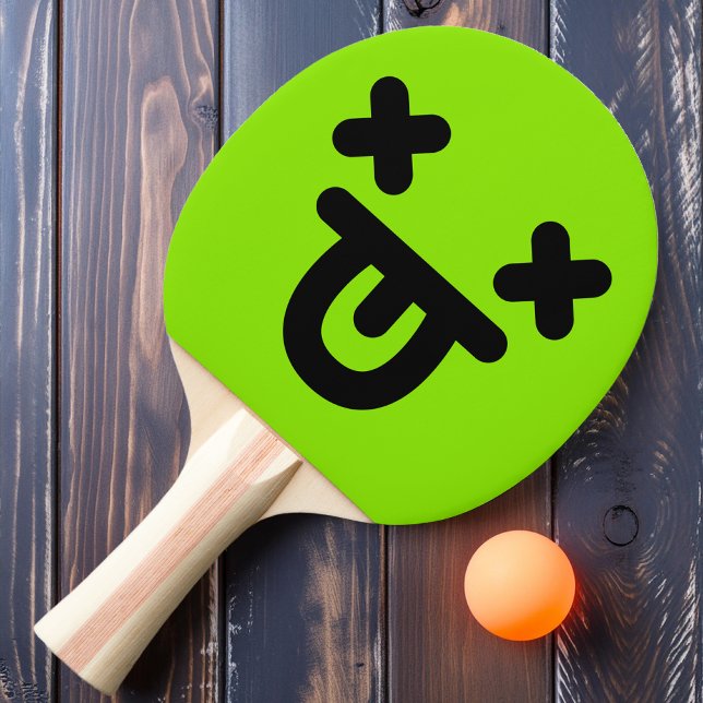 Raquete De Ping Pong Dazy Tongue Out Face Green Ping Pong Paddle (Criador carregado)