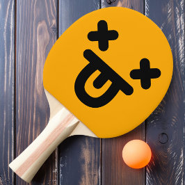 Raquete De Ping Pong Dazy Tongue Out Face Orange Ping Pong Pong Paddle