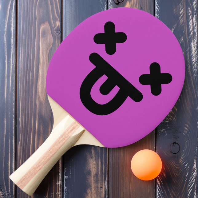 Raquete De Ping Pong Dazy Tongue Out Face Purple Ping Pong Pong Paddle (Criador carregado)