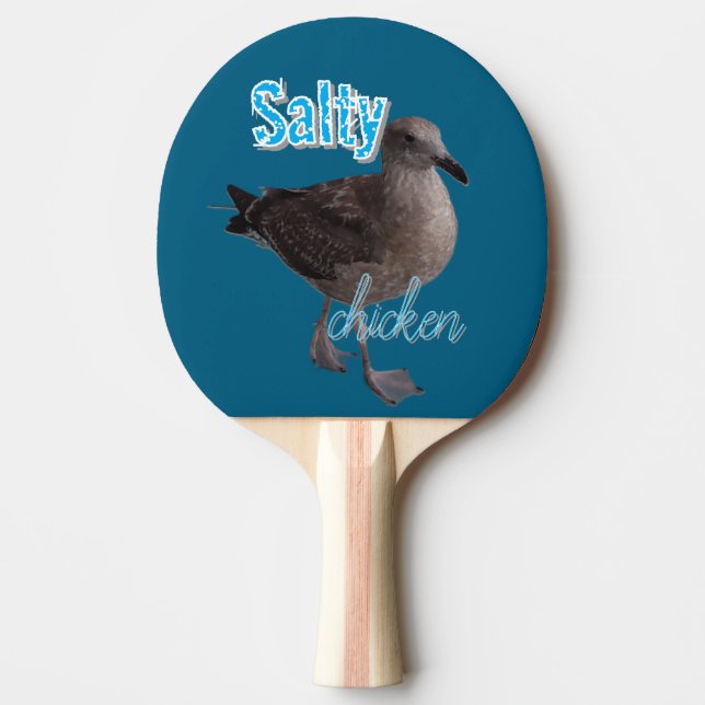 Raquete de Ping Pong de Frango Salgado (Frente)