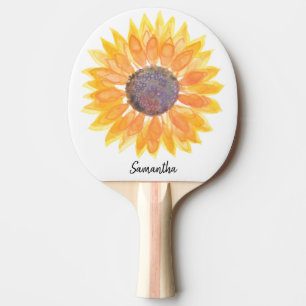 Raquete de Ping Pong de Girassol Personalizada