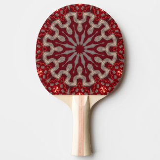 Raquete de Ping Pong Decorativa Vermelha