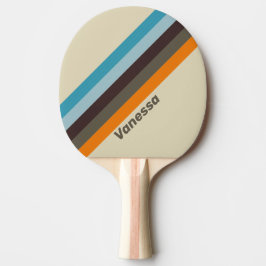 Raquete De Ping Pong Dedalera listrada de ferrugem com nome