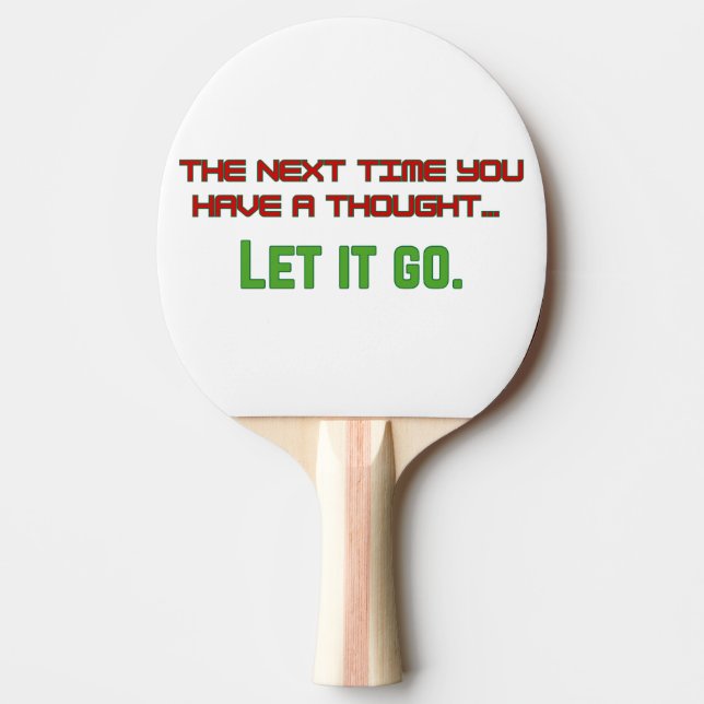 Raquete De Ping Pong Deixe-o ir (Frente)