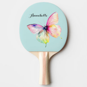 Raquete De Ping Pong Delicar borboleta rosa nas cores do cotovelo paste